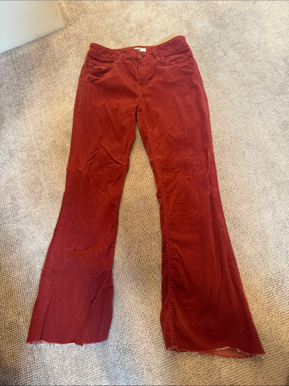Mavi Women’s Boot Cut Corduroys in Deep Wine Red